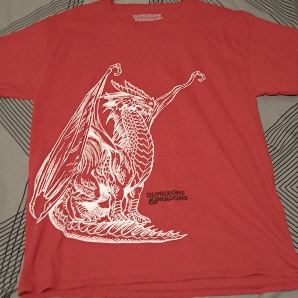 Red D&D t-shirt